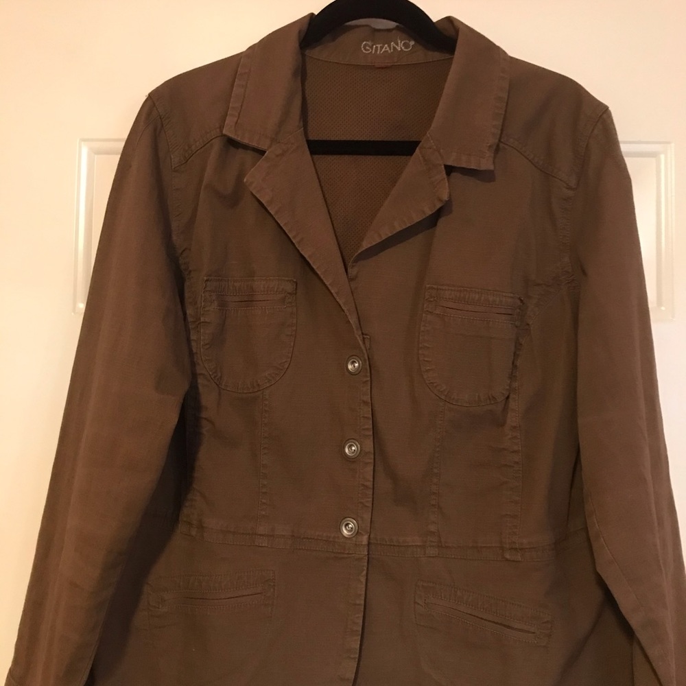 Brown utility type jacket